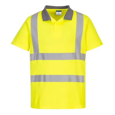 (M, Yellow) Portwest Unisex Adult Hi-Vis Polo Shirt (Pack of 6)