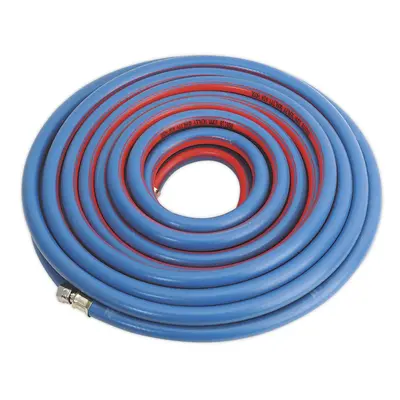 Sealey Extra-Heavy-Duty Air Hose with 1/4"BSP Unions 15m x 10mm AH15R/38