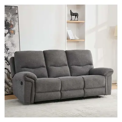 (Dark Grey, Seater) Fosse 1,2 & Seater Manual Recliner Sofa