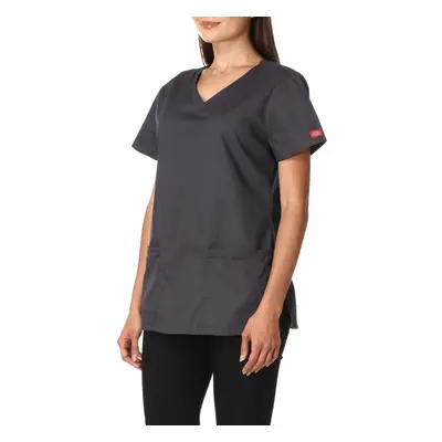 Dickies Womens EDS Signature V-Neck Top with Multiple Patch Pockets P