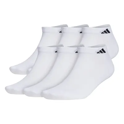 adidas mens Athletic Cushioned (6-pair) Low Cut Sock White/Black X-L