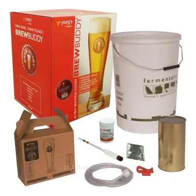 Youngs BrewBuddy Pint Brew System - Lager Homebrew Beer Making Starter Kit