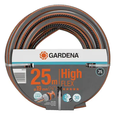 Gardena Comfort High Flex Hose - Power Grip Profile - 25m Length, 19mm Diameter