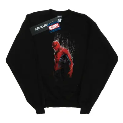 (XL, Black) Marvel Womens/Ladies Spider-Man Web Wrap Sweatshirt