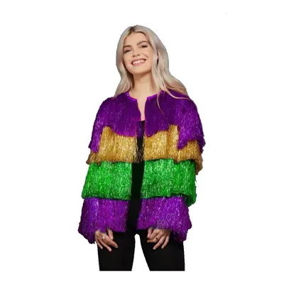 (L) Fever Tinsel Mardi Gras Jacket - S/M & L/XL