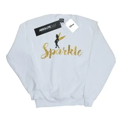 (L, White) Disney Womens/Ladies Princess Tinker Bell Sparkle Time Sweatshirt