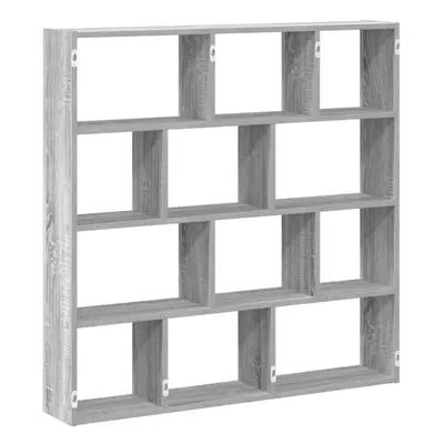 (grey sonoma) vidaXL Wall Cube Shelf Floating Storage Shelf Compartments Engineered Wood