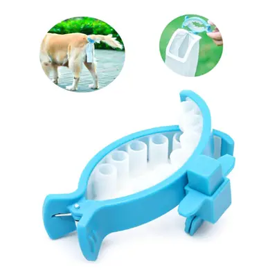 (S Clip+20 x Bags) Pet Dog Outdoor Pooper Scoopers Clip Pet Travel Waterproof Toilet Dog Portabl