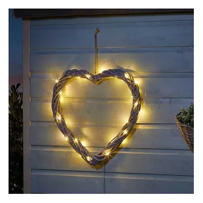 Garden Decoration Solar Warm White LED In-Lit Firefly Heart Indoor Outdoor