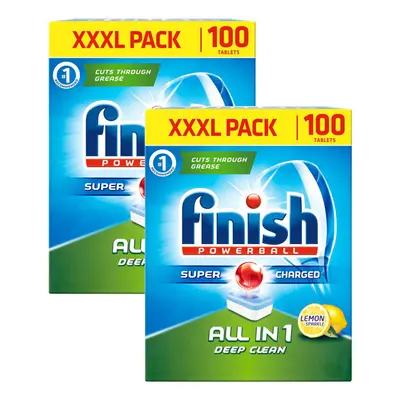 Finish Powerball All In One Dishwasher Tablets Pack of x 100pk