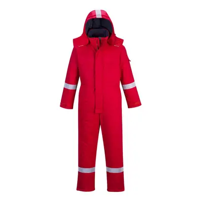 (XXL R, Red) Portwest Unisex Adult Flame Resistant Anti-Static Winter Overalls