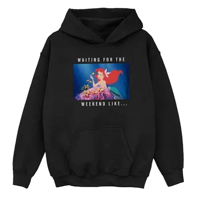 (5-6 Years, Black) Disney Princess Girls Ariel Waiting For The Weekend Hoodie