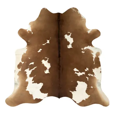 (brown and white) vidaXL Real Cowhide Rug Area Rug Cowhide Carpet Bedroom Mat Home Accent Rug