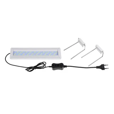 (EU Plug) 8W LED Fish Tank Light 30CM Aquarium Bracket Clip Light Aquarium Lighting Extendable A