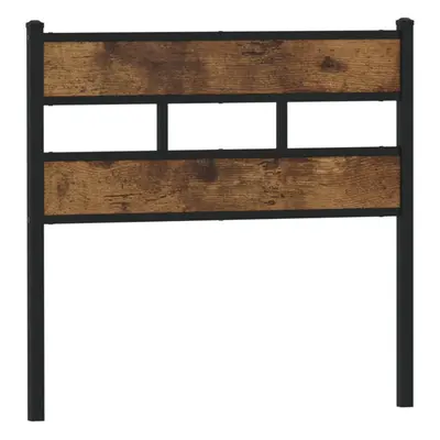 (smoked oak, cm) vidaXL Headboard Bed Header Bed Headboard Brown Oak Steel and Engineered Wood