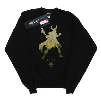 (M, Black) Marvel Womens/Ladies Loki Silhouette Sweatshirt