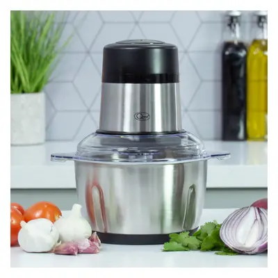 Quest Stainless Steel Food Chopper / 1.8L Capacity / Chop, Blend, Mix & PurÃ©e / Speed Operation