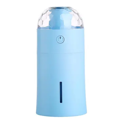 (Blue) The New Magic Cup Ultrasonic Humidifier with Colorful Led Lights Atmostphere Light