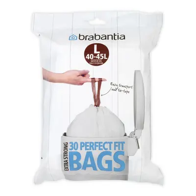 Brabantia Waste Bags Dispenser Pack L, Pcs, Litre, White