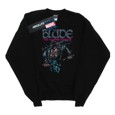 (4XL, Black) Marvel Mens Blade Action Sweatshirt