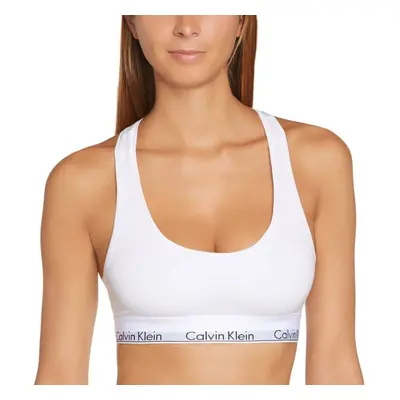 (XS) Modern Cotton Bralette, White