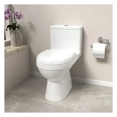 Nes Home Modern White Close Coupled Toilet One Piece With Seat & Cistern