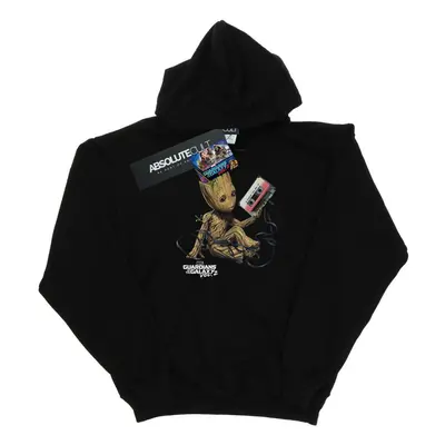 (7-8 Years, Black) Marvel Girls Guardians Of The Galaxy Groot Tape Hoodie