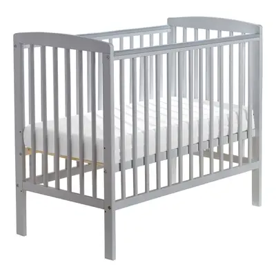 Sydney Grey Compact Cot With Three Base Height Positions | Solid Pine