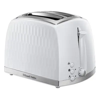 Russell Hobbs 2 Slice Toaster - Contemporary Honeycomb Design with Extra Wide Slots and High Lif