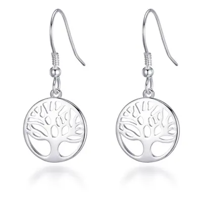 Sterling Silver Tree of Life Drop Earrings