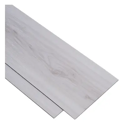 36Pcs White Rustic Wood Grain Self-adhesive PVC Flooring