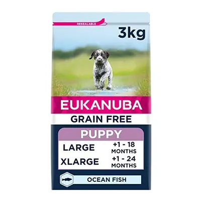 Eukanuba Grain Free Complete Dry Dog Food for Puppy Large and Giant Breeds with Ocean Fish kg