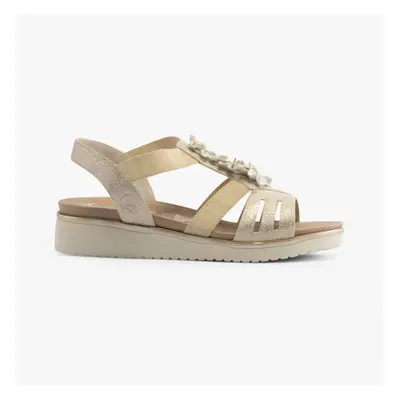 (UK 6, Beige) Rieker V3788-60 Womens Sandals Beige