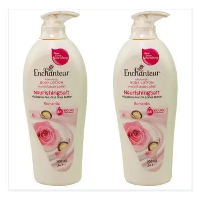 Enchanteur Nourishing Soft Romantic Perfumed Body Lotion White 500ml Pack of