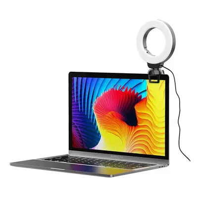 LED Video Light Ring Lamp With Clip Fill Light for iPad/Laptop Online Meeting Conference Light I