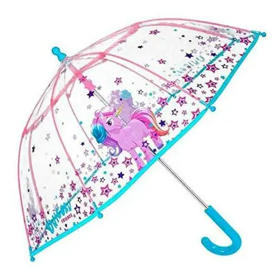 Unicorn Kids Umbrella - Bubble Stick Umbrella for Girls - Windproof and Resistant Dome Brolly