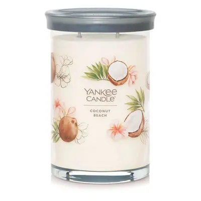 Yankee Candle Coconut Beach Scented Signature 20oz Large Tumbler 2Wick Candle Over Hours of Burn