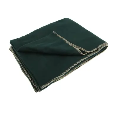 (One Size, Forest Green) Result Plain Warm Outdoor Fleece Blanket (330gsm) (Pack of 2)