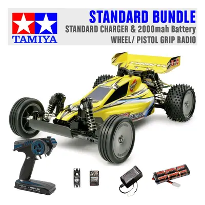 TAMIYA RC Sand Viper DT-02 Tuned 2WD 1:10 Standard Wheel Radio Bundle