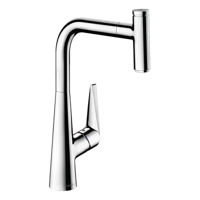 hansgrohe Talis Select kitchen tap with pull out spray, swivel range and start/stop push button,