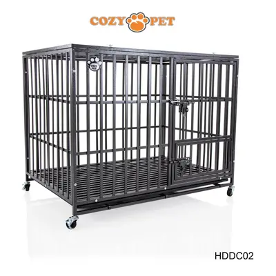 Heavy Duty Dog Cage By Cozy Pet Steel Crate Vet Groomers Commercial Use Kennel HDDC02