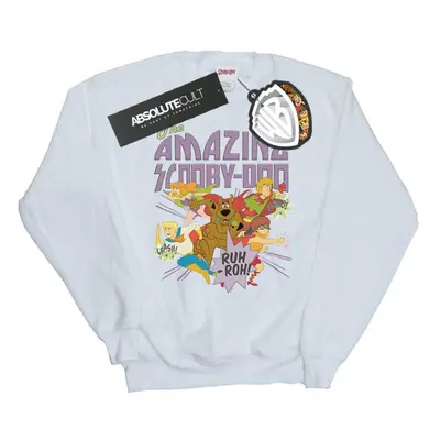 (M, White) Scooby Doo Mens The Amazing Scooby Sweatshirt