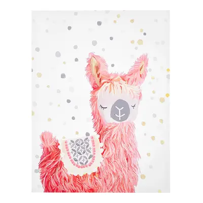 Canvas AFASSA Animal Motif x cm Pink