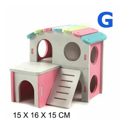 () Hamster Golden Bear Bedroom Color Wooden House Big House