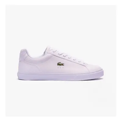 (UK 4, White) Lacoste LEROND Ladies Leather Trainers White