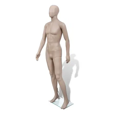 vidaXL Mannequin Man Round Head Shop Retail Model Male Window Cloth Display