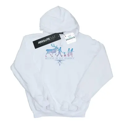 (9-11 Years, White) Disney Boys Frozen Believe In The Journey Silhouette Hoodie