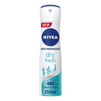 Female Deodorant Dry Fresh Antiperspirant Spray, 150ml, Pack of