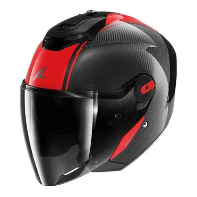 (XL) Shark RS Jet Carbon Open Face Helmet Blank Carbon / Black / Red