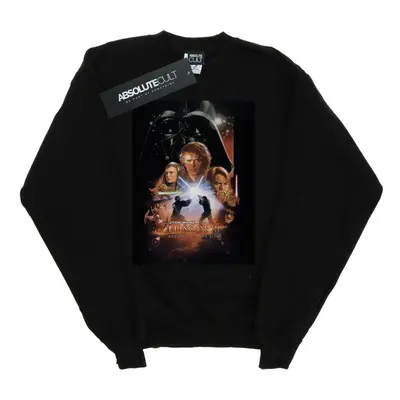 (XL, Black) Star Wars Womens/Ladies Episode III Movie Poster Sweatshirt